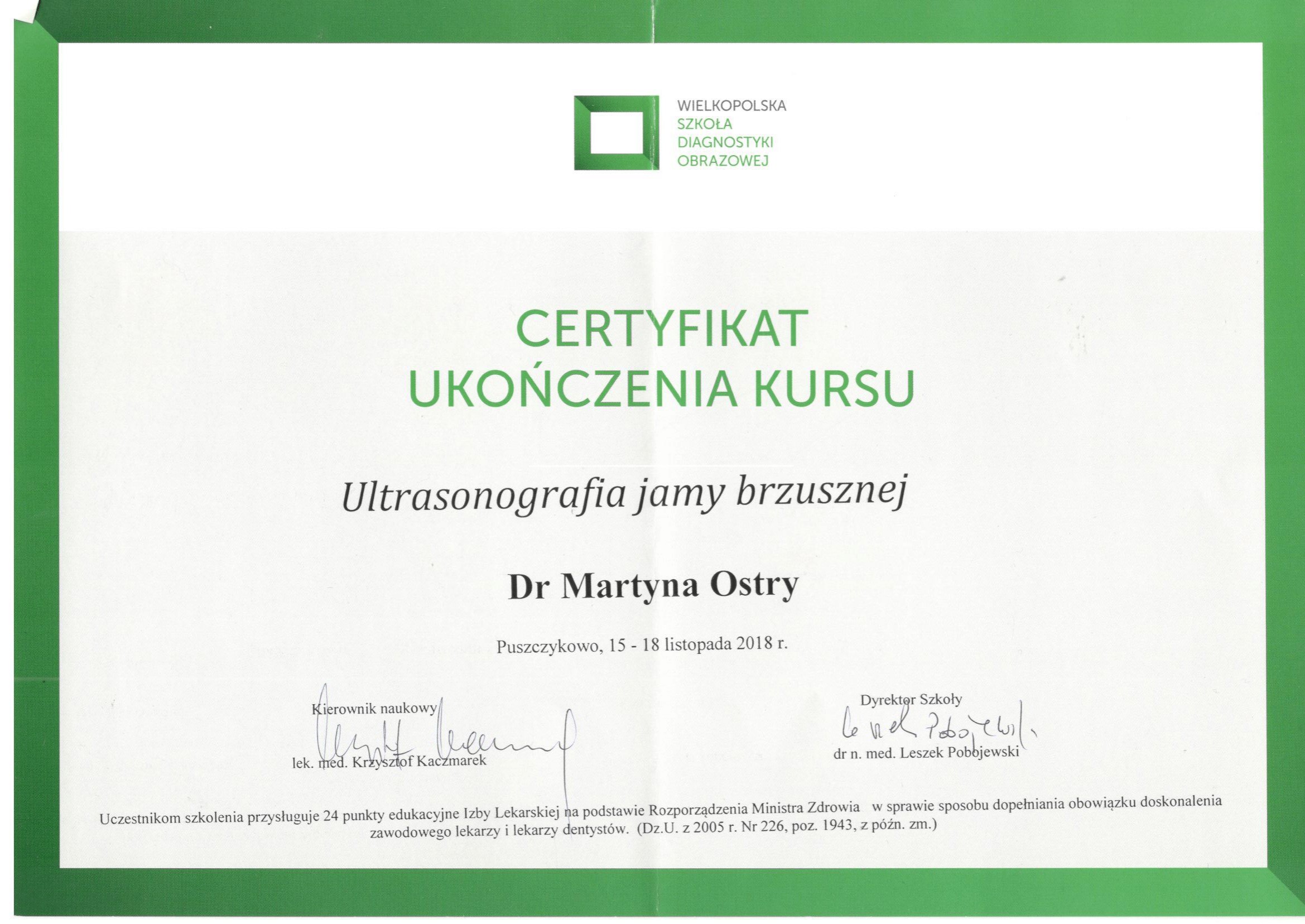 certyfikat
