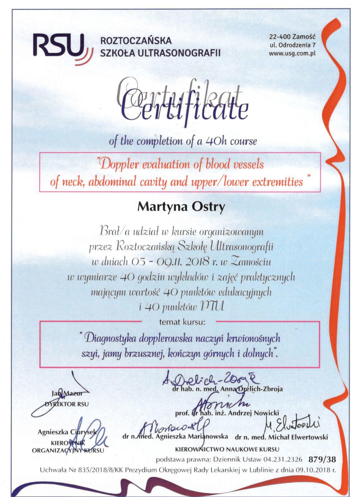 certyfikat