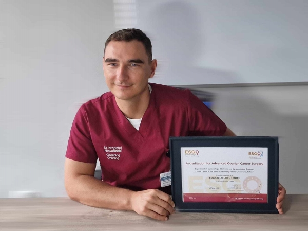 Uniwersyteckie Centrum Kliniczne im. prof. K Gibińskiego SUM w Katowicach otrzymało Certyfikat ESGO Europejskiego Towarzystwa Ginekologii Onkologicznej.