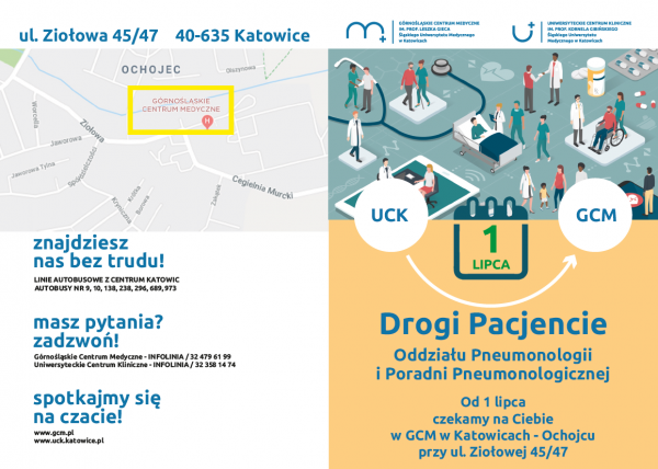 Ważna informacja dla pacjentów Oddziału Pneumonologii i Poradni Pneumonologicznej!
