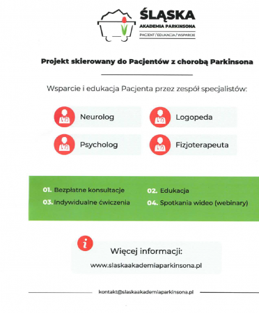 Ruszyła Śląska Akademia Parkinsona!